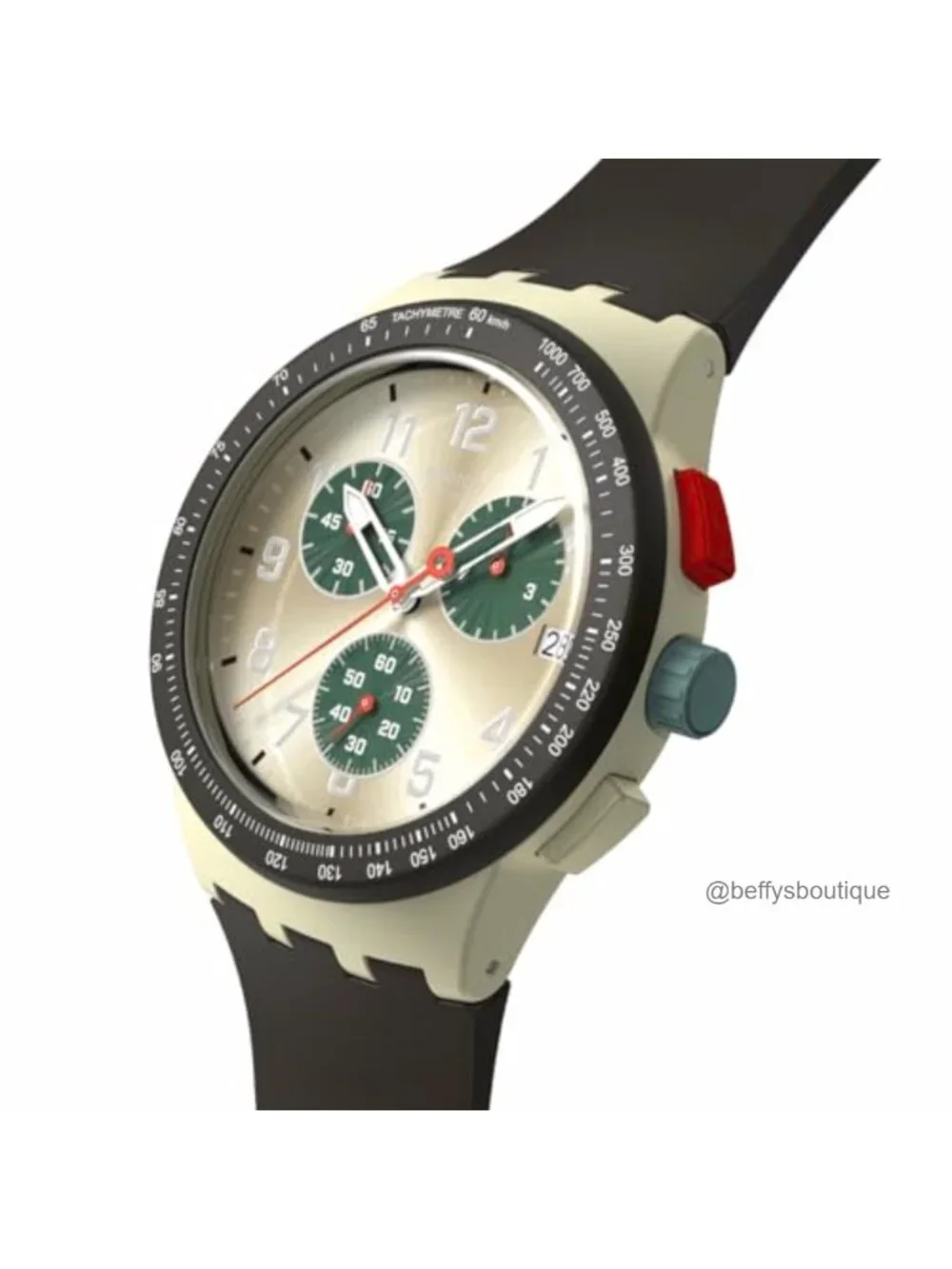 Unisex Chrono 42mm Dress Watch Steel Quartz Waterproof Two Piece Strap
